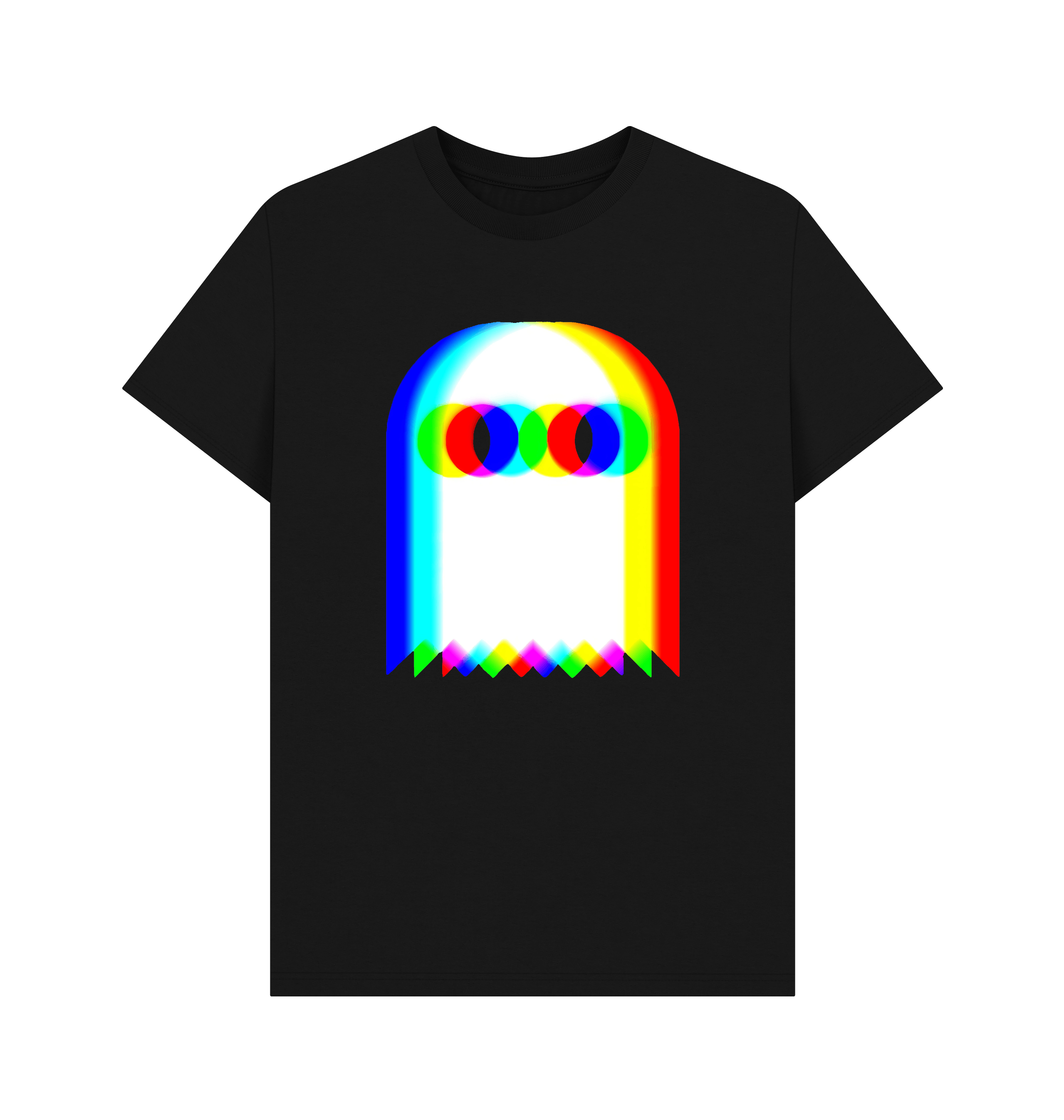Black Printed T-shirt Front
