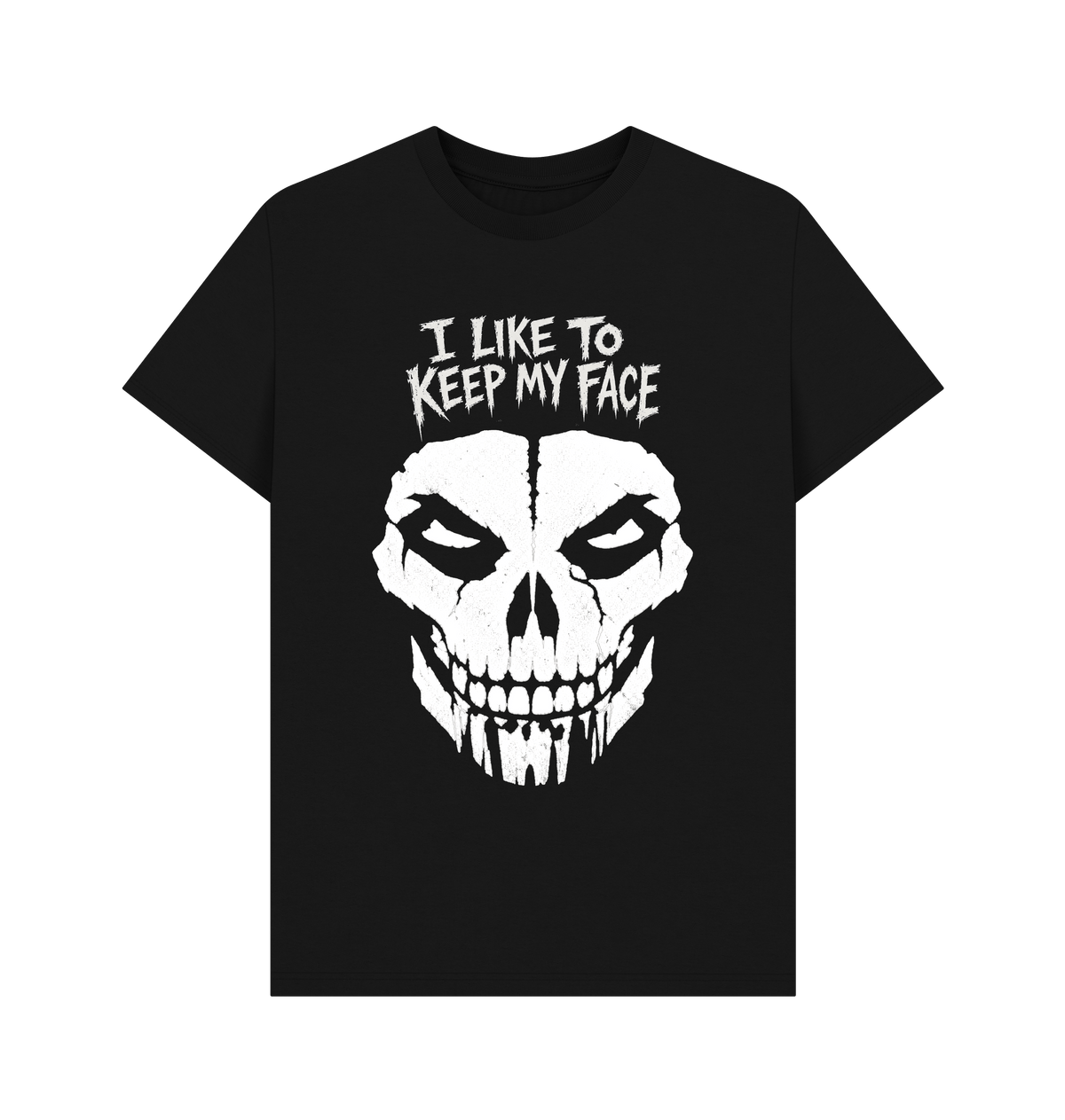 Black Printed T-shirt Front