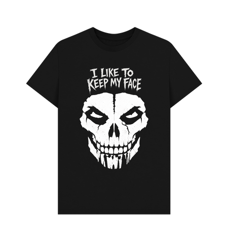 Black Printed T-shirt Front