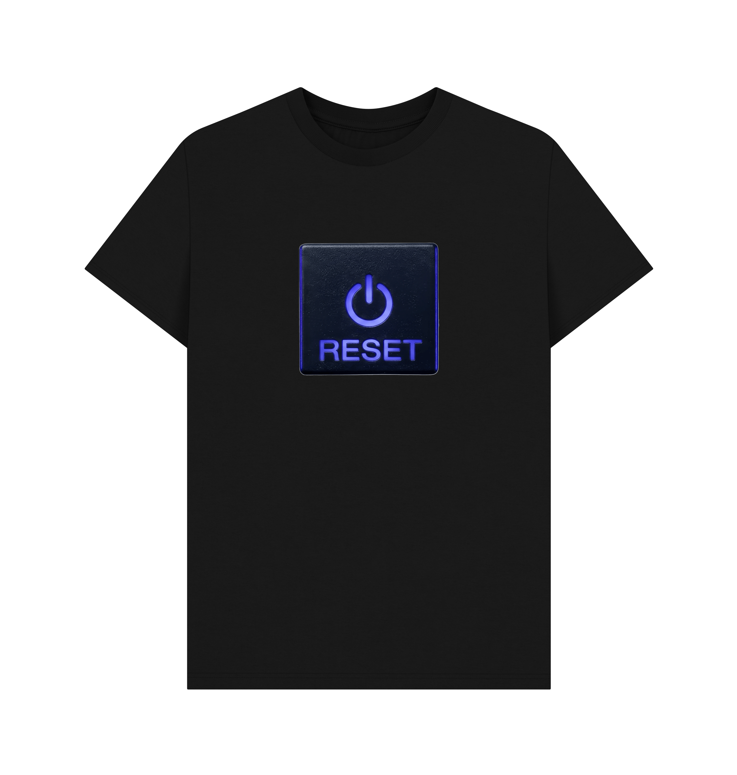 Black Printed T-shirt Front