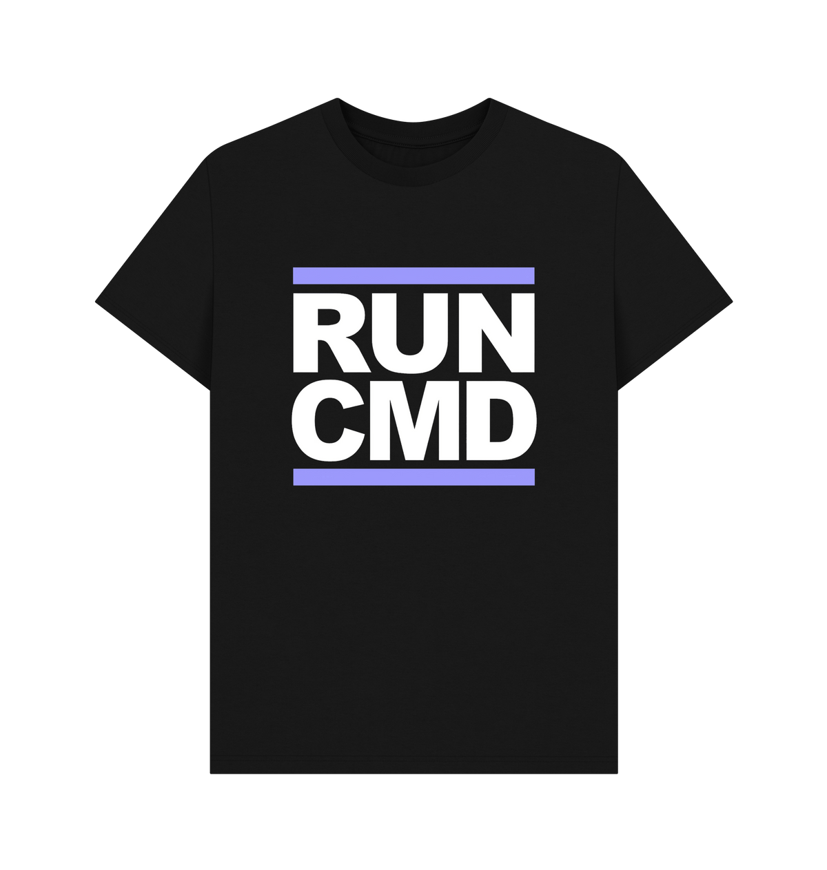 Black Printed T-shirt Front