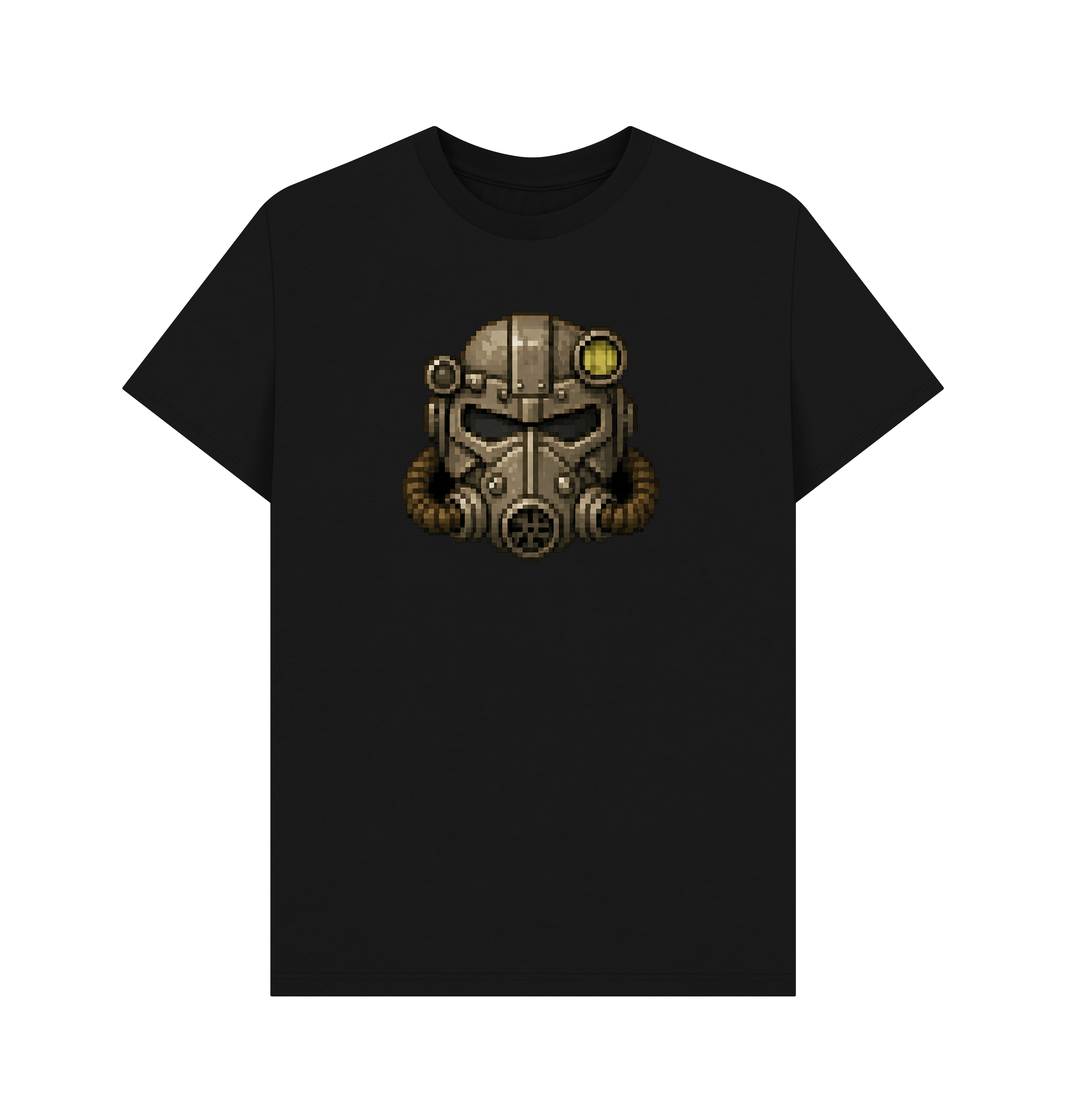 Black Printed T-shirt Front