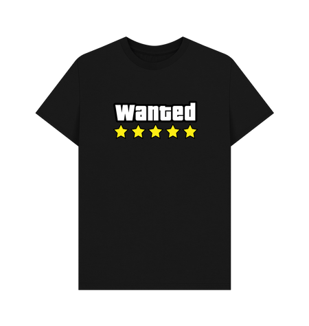 Black Printed T-shirt Front