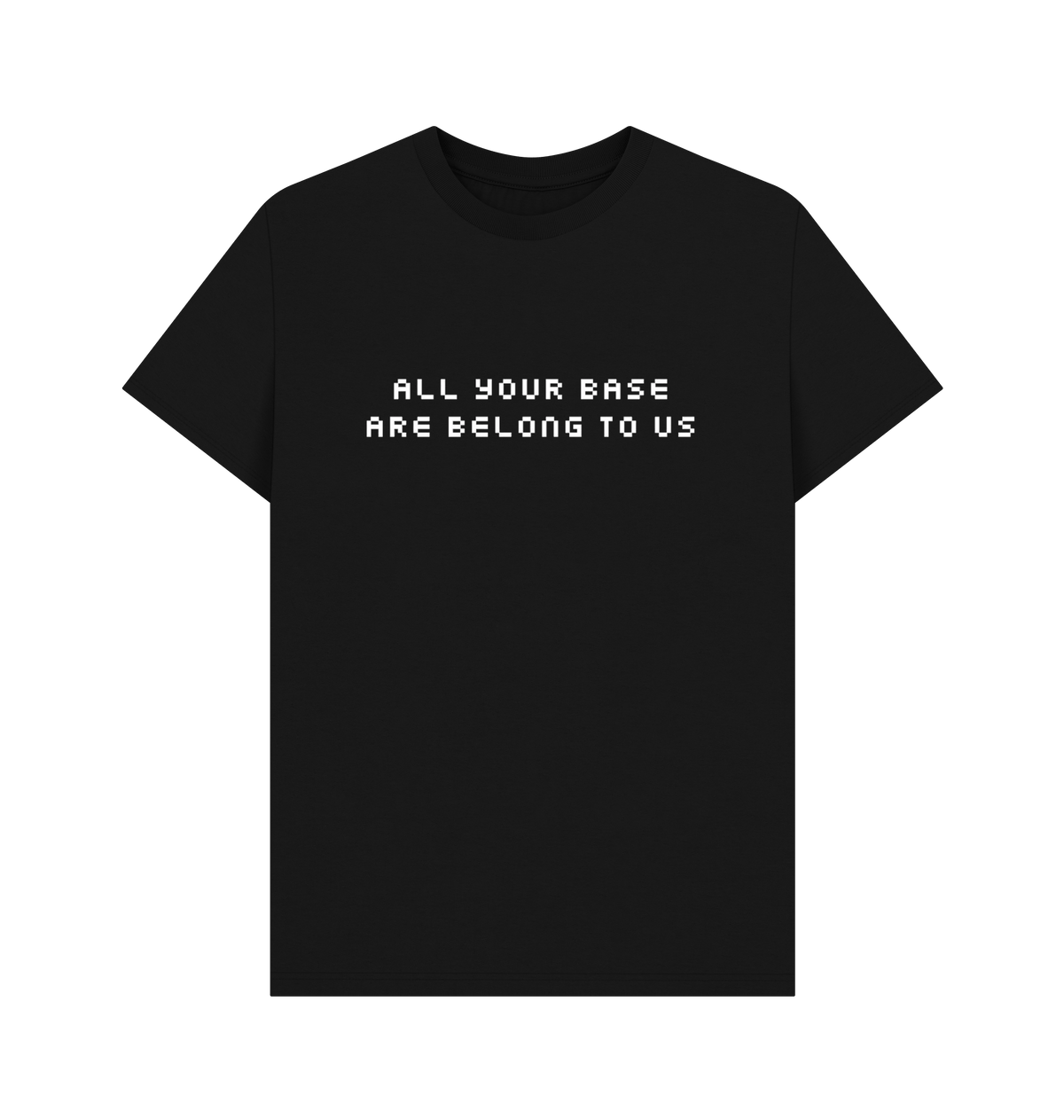 Black Printed T-shirt Front