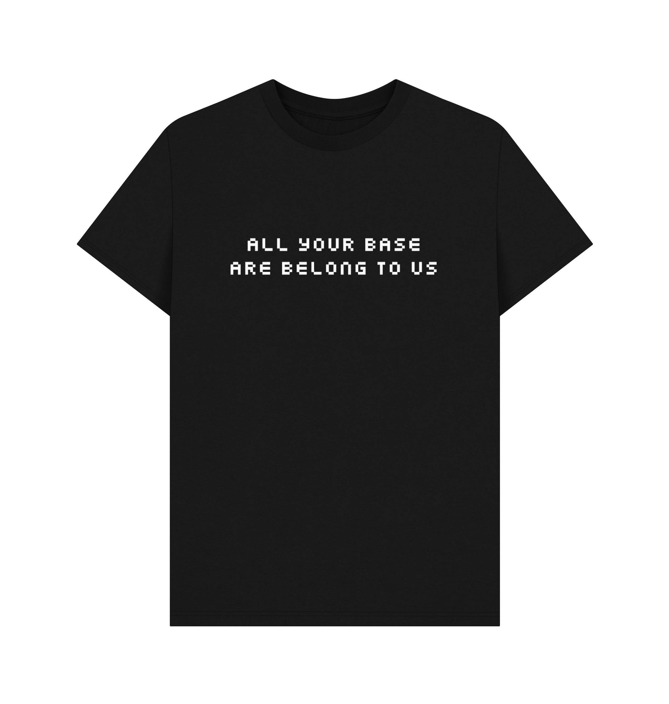 Black Printed T-shirt Front