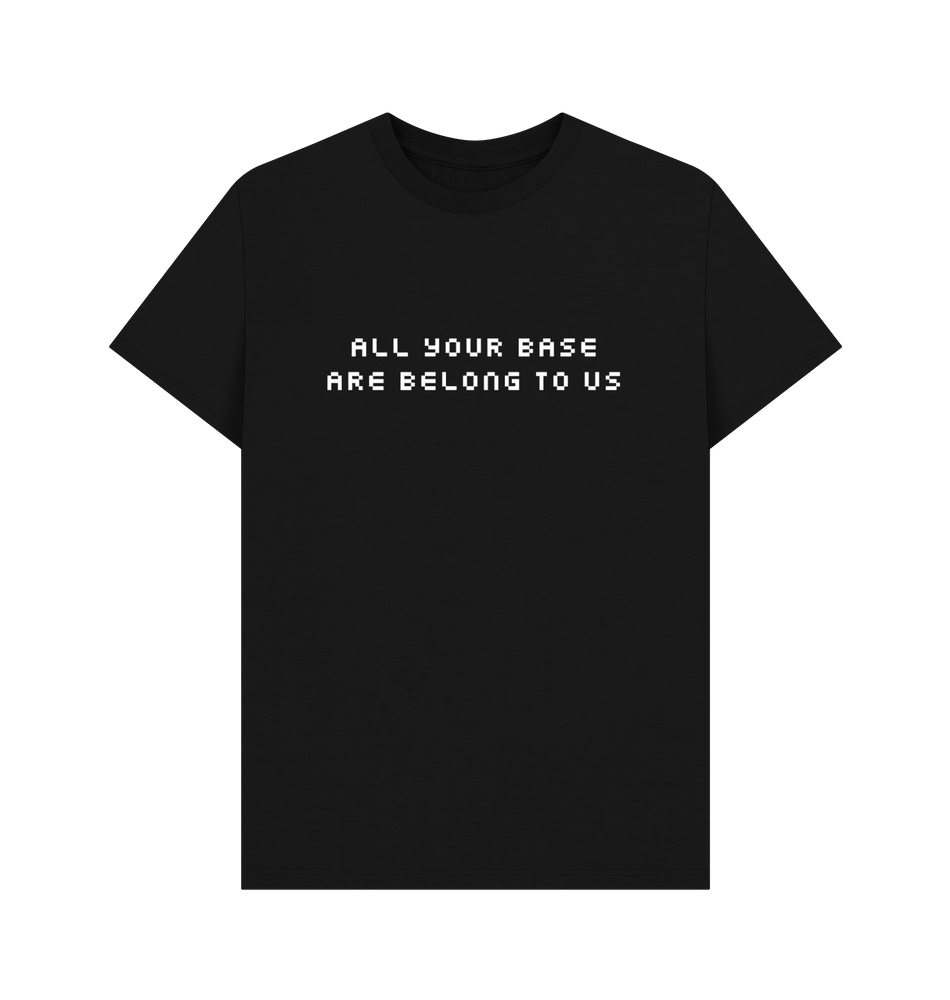 Black Printed T-shirt Front