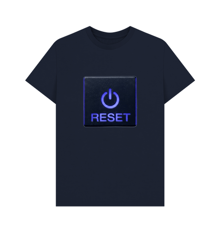 Navy Blue Printed T-shirt Front